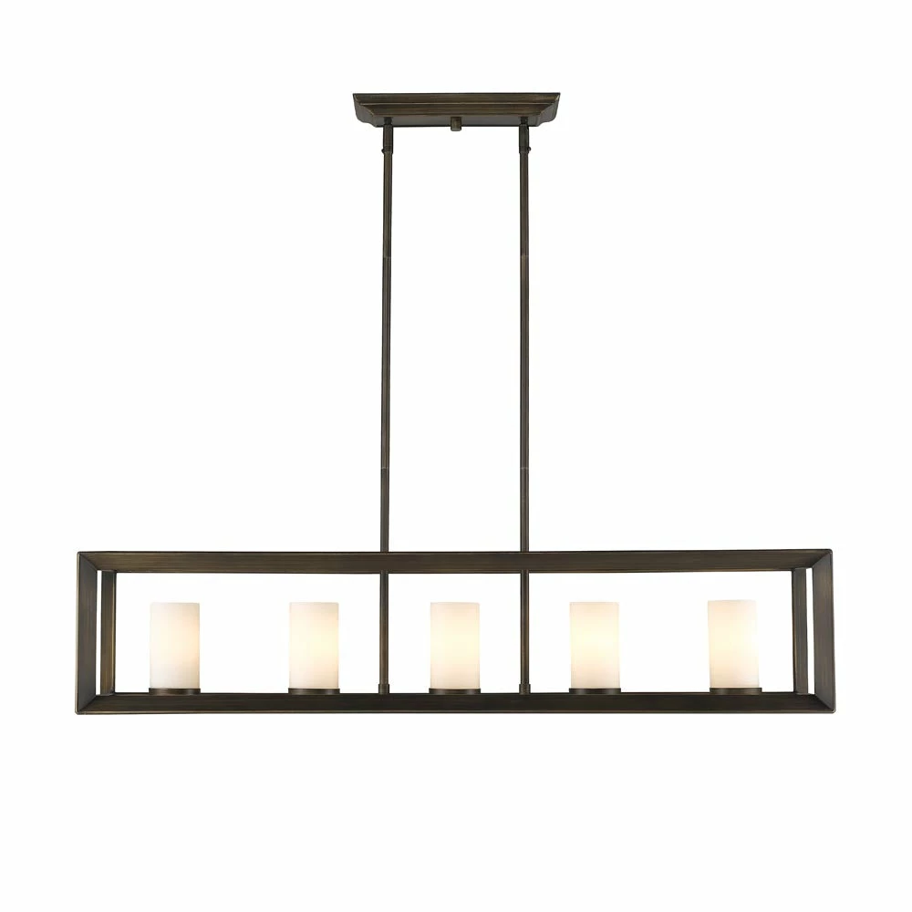 Discount 😉 Golden Lighting Smyth 5 Light Linear Pendant American Farmhouse ⌛ 17 Golden Lighting Smyth 5 Light Linear Pendant American Farmhouse