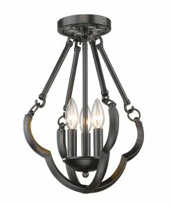 Golden Lighting American Farmhouse Saxon 3 Light Pendant - Closeout