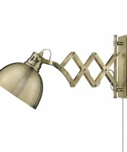 Golden Lighting American Farmhouse Hawthorn 1 Light Articulating Wall Sconce