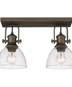 Wholesale ❤️ Golden Lighting Hines 2 Light Semi-Flush American Farmhouse 😉 47 Golden Lighting Hines 2 Light Semi-Flush American Farmhouse
