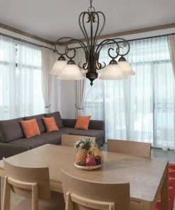 Best deal โญ Golden Lighting American Farmhouse Homestead 5 Light Nook Chandelier ๐ 11 Golden Lighting American Farmhouse Homestead 5 Light Nook Chandelier