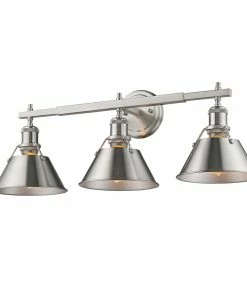 Golden Lighting Orwell 3 Light Bath Vanity American Farmhouse