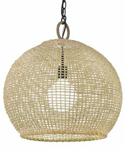 Golden Lighting American Farmhouse Reed Large Pendant