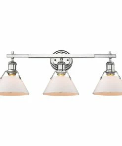Golden Lighting Orwell 3 Light Bath Vanity American Farmhouse