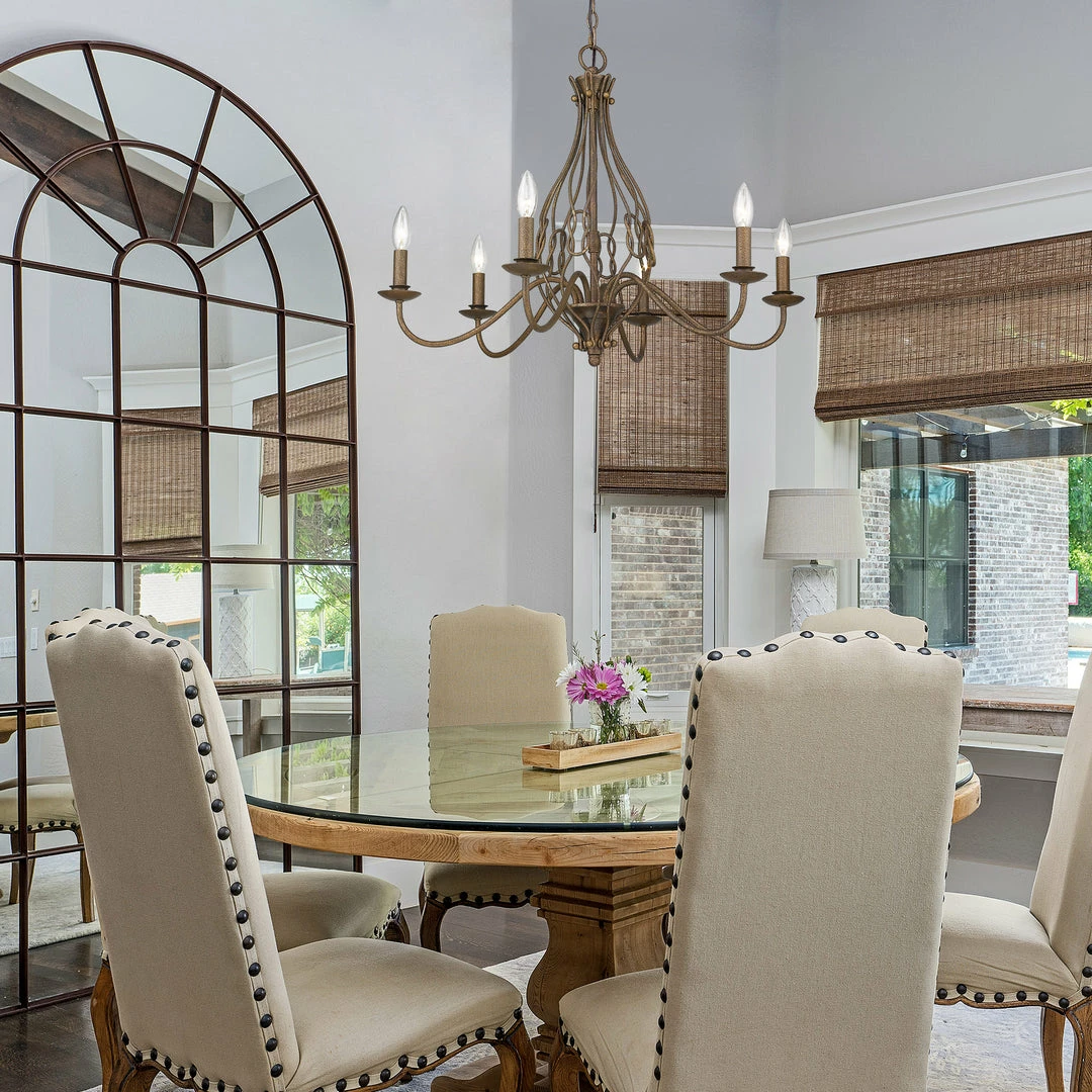 Brand new ๐ Golden Lighting Antoinette 6 Light Chandelier ๐ฅฐ 7 Golden Lighting Antoinette 6 Light Chandelier