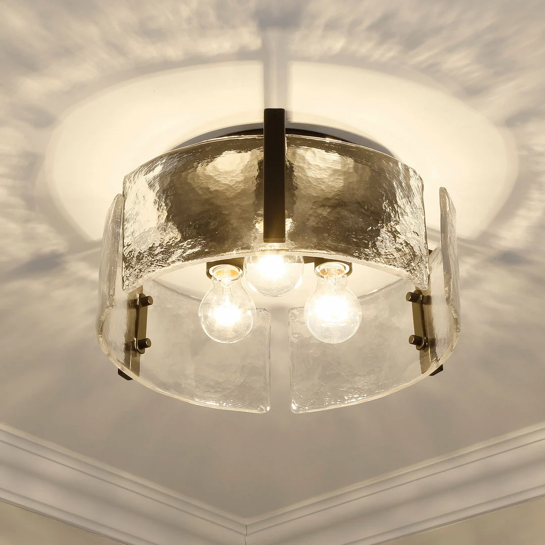 Wholesale 🤩 Golden Lighting Aenon Flush Mount American Farmhouse 👏 7 Golden Lighting Aenon Flush Mount American Farmhouse