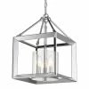 Golden Lighting Smyth Mini Chandelier (Chrome & Clear Glass)