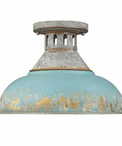 Golden Lighting Kinsley Semi-Flush American Farmhouse