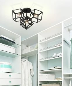 Golden Lighting Cassio 4 Light Semi-Flush