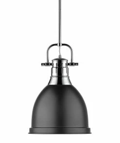 Golden Lighting American Farmhouse Duncan Small Pendant With Rod