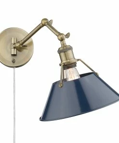Golden Lighting Transitional Looks Orwell 1 Light Articulating Wall Sconce
