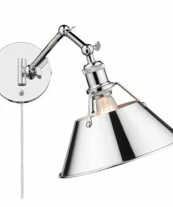 Golden Lighting Transitional Looks Orwell 1 Light Articulating Wall Sconce