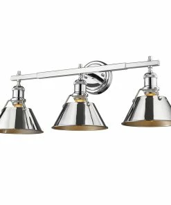 Golden Lighting Orwell 3 Light Bath Vanity American Farmhouse