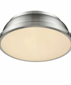 Top 10 💯 Golden Lighting Transitional Looks Duncan 14" Flush Mount 🥰 159 Golden Lighting Transitional Looks Duncan 14