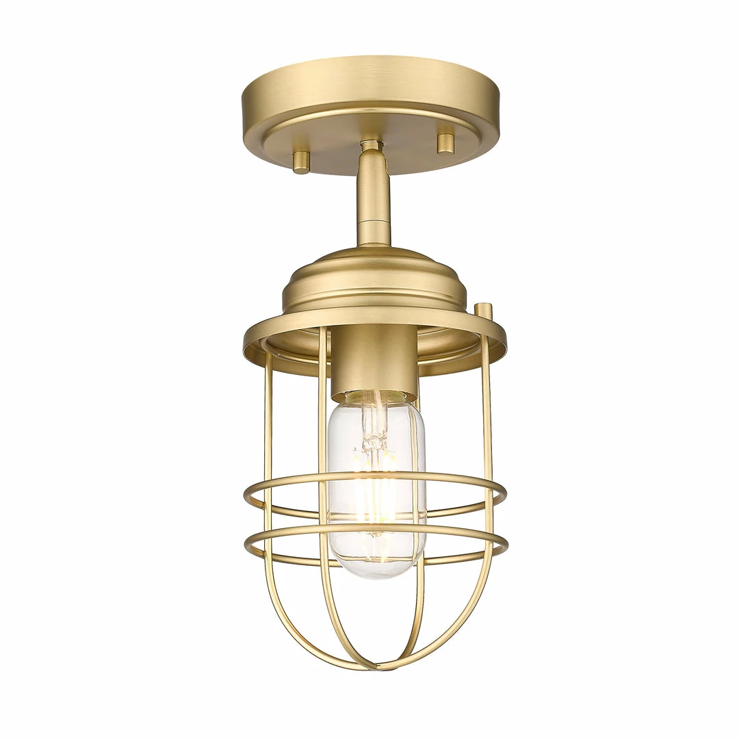 Discount ๐ Golden Lighting Seaport Semi-Flush ๐ 3 Golden Lighting Seaport Semi-Flush