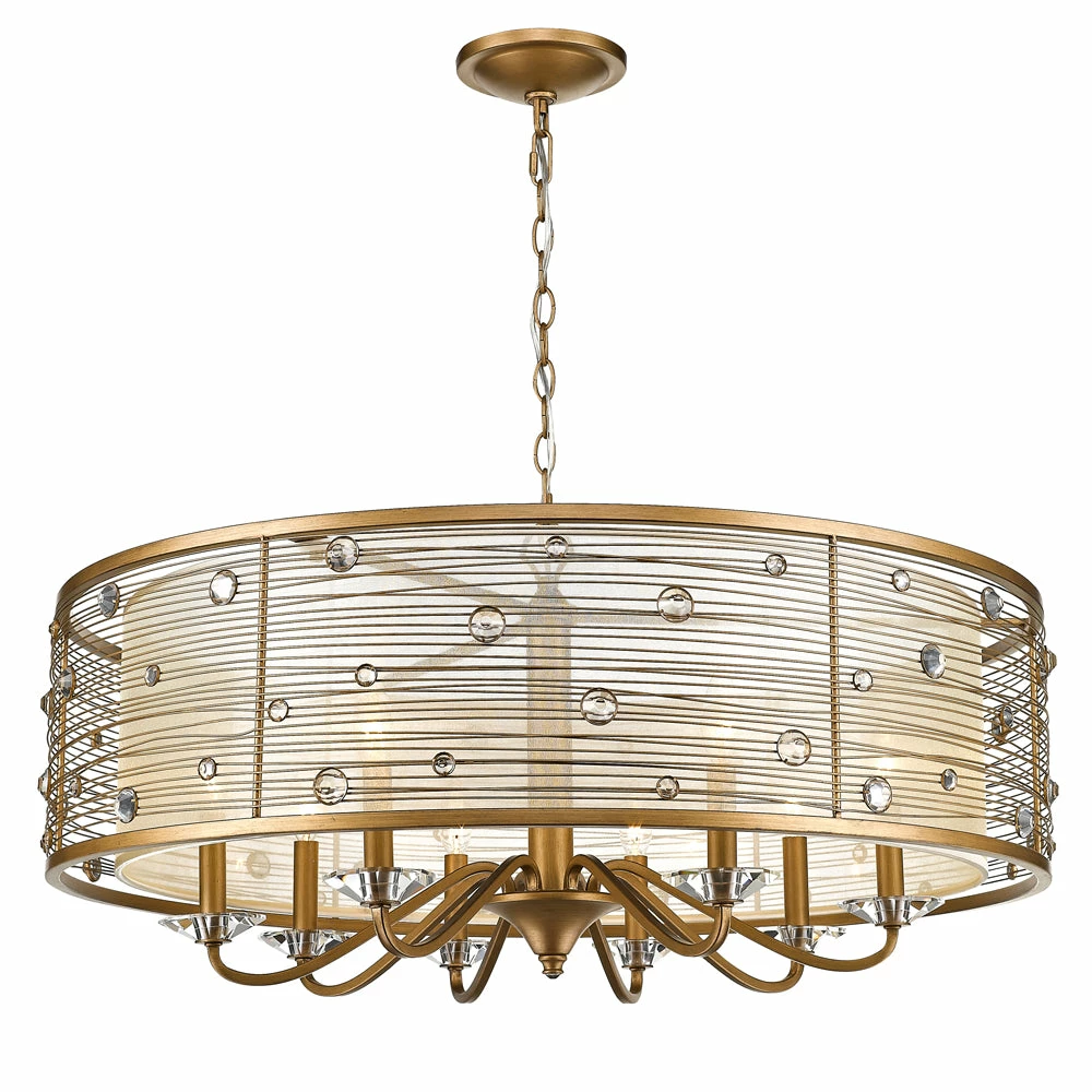 Top 10 ๐ฏ Golden Lighting American Farmhouse Joia 8 Light Chandelier ๐ 5 Golden Lighting American Farmhouse Joia 8 Light Chandelier