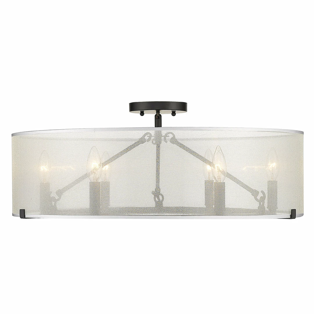 Best reviews of ๐ Golden Lighting Alyssa 6 Light Semi-Flush - Long Rod Only Transitional Looks ๐ 5 Golden Lighting Alyssa 6 Light Semi-Flush - Long Rod Only Transitional Looks