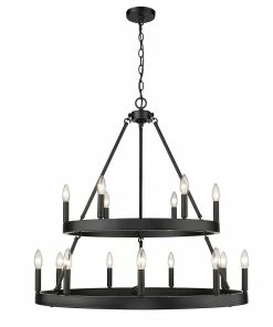 Golden Lighting Alastair 2 Tier - 15 Light Chandelier