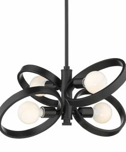 Golden Lighting American Farmhouse Sloane 4 Light Chandelier