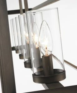 Discount 😉 Golden Lighting Smyth 5 Light Linear Pendant American Farmhouse ⌛ 34 Golden Lighting Smyth 5 Light Linear Pendant American Farmhouse