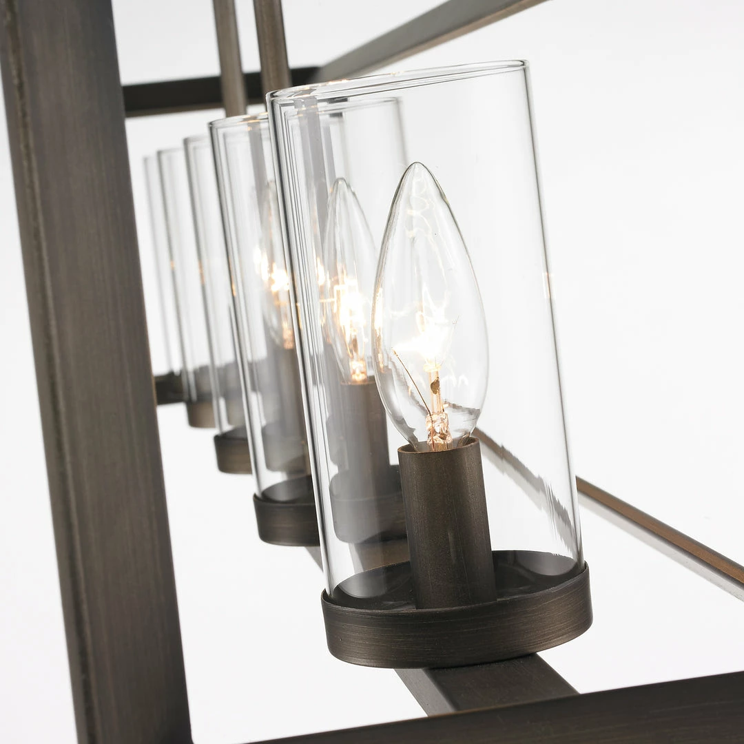 Discount 😉 Golden Lighting Smyth 5 Light Linear Pendant American Farmhouse ⌛ 12 Golden Lighting Smyth 5 Light Linear Pendant American Farmhouse