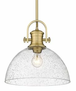Golden Lighting American Farmhouse Hines 1 Light Large Pendant