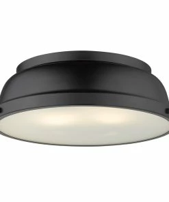 Top 10 💯 Golden Lighting Transitional Looks Duncan 14" Flush Mount 🥰 107 Golden Lighting Transitional Looks Duncan 14