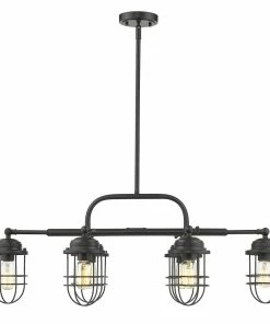 Golden Lighting American Farmhouse Seaport Linear Pendant