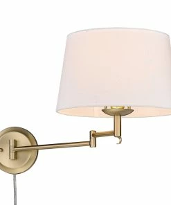 Golden Lighting American Farmhouse Eleanor 1 Light Articulating Wall Sconce
