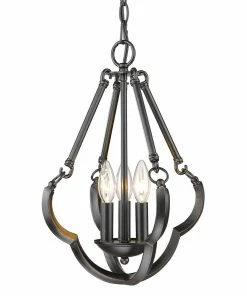Golden Lighting American Farmhouse Saxon 3 Light Pendant - Closeout