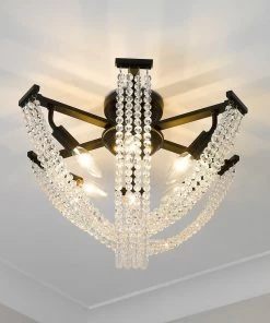 Cheapest ๐ Golden Lighting American Farmhouse Samba 6 Light Semi-Flush - Closeout ๐ 22 Golden Lighting American Farmhouse Samba 6 Light Semi-Flush - Closeout