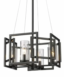 Golden Lighting American Farmhouse Marco 4 Light Pendant