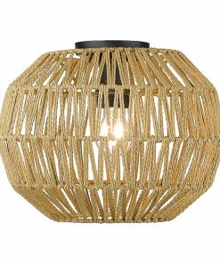 Golden Lighting Florence Flush Mount American Farmhouse