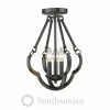 Golden Lighting Saxon Semi-Flush (Convertible) - Closeout