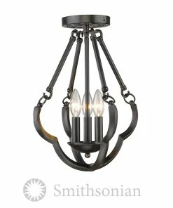 Golden Lighting Saxon Semi-Flush (Convertible) - Closeout