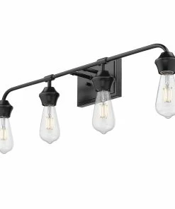 Golden Lighting Ormond 4 Light Bath Vanity American Farmhouse