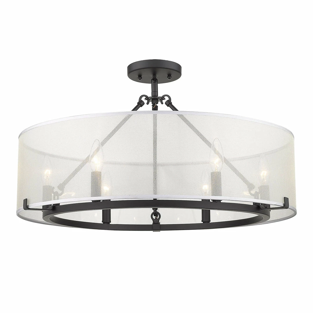 Best reviews of ๐ Golden Lighting Alyssa 6 Light Semi-Flush - Long Rod Only Transitional Looks ๐ 3 Golden Lighting Alyssa 6 Light Semi-Flush - Long Rod Only Transitional Looks