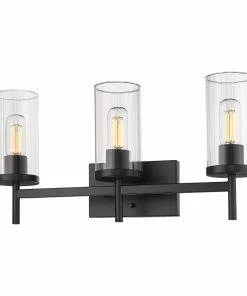 Golden Lighting Winslett 3 Light Bath Vanity American Farmhouse