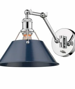 Golden Lighting Transitional Looks Orwell 1 Light Articulating Wall Sconce