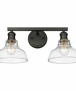 Golden Lighting American Farmhouse Carver 2 Light Bath Vanity