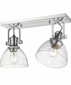 Wholesale ❤️ Golden Lighting Hines 2 Light Semi-Flush American Farmhouse 😉 35 Golden Lighting Hines 2 Light Semi-Flush American Farmhouse