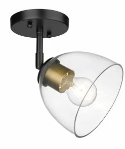 Golden Lighting Roxie Semi-Flush American Farmhouse