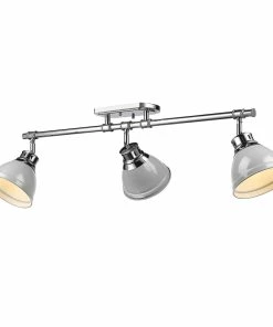 Golden Lighting Duncan Semi-Flush - Track Light - Closeout American Farmhouse