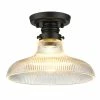 Best Pirce ๐ Golden Lighting American Farmhouse Clary Flush Mount โค๏ธ 1 Golden Lighting American Farmhouse Clary Flush Mount