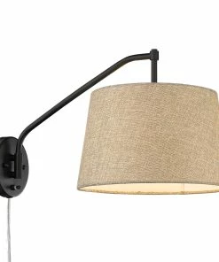 Golden Lighting Ryleigh 1 Light Articulating Wall Sconce American Farmhouse