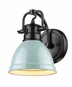 Golden Lighting American Farmhouse Duncan 1 Light Bath Vanity