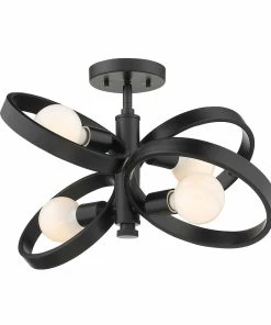 New 🔔 Golden Lighting American Farmhouse Sloane 4 Light Chandelier ✨ 11 Golden Lighting American Farmhouse Sloane 4 Light Chandelier