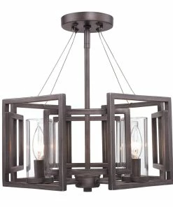 New ⌛ Golden Lighting Marco Semi-Flush (Convertible) American Farmhouse 🌟 24 Golden Lighting Marco Semi-Flush (Convertible) American Farmhouse