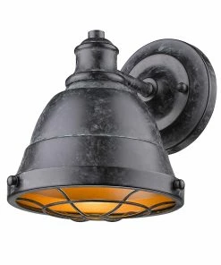 Golden Lighting Bartlett 1 Light Bath Vanity American Farmhouse