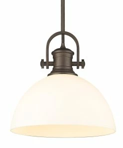 Cheapest 👍 Golden Lighting American Farmhouse Hines 1 Light Large Pendant 👍 53 Golden Lighting American Farmhouse Hines 1 Light Large Pendant